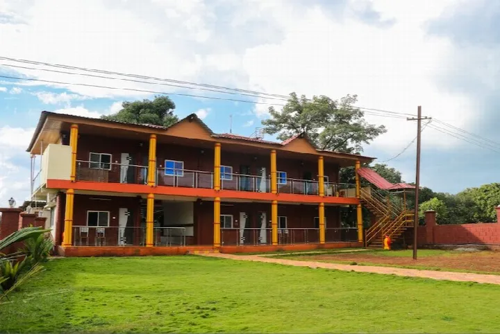 Resort building from the lawn